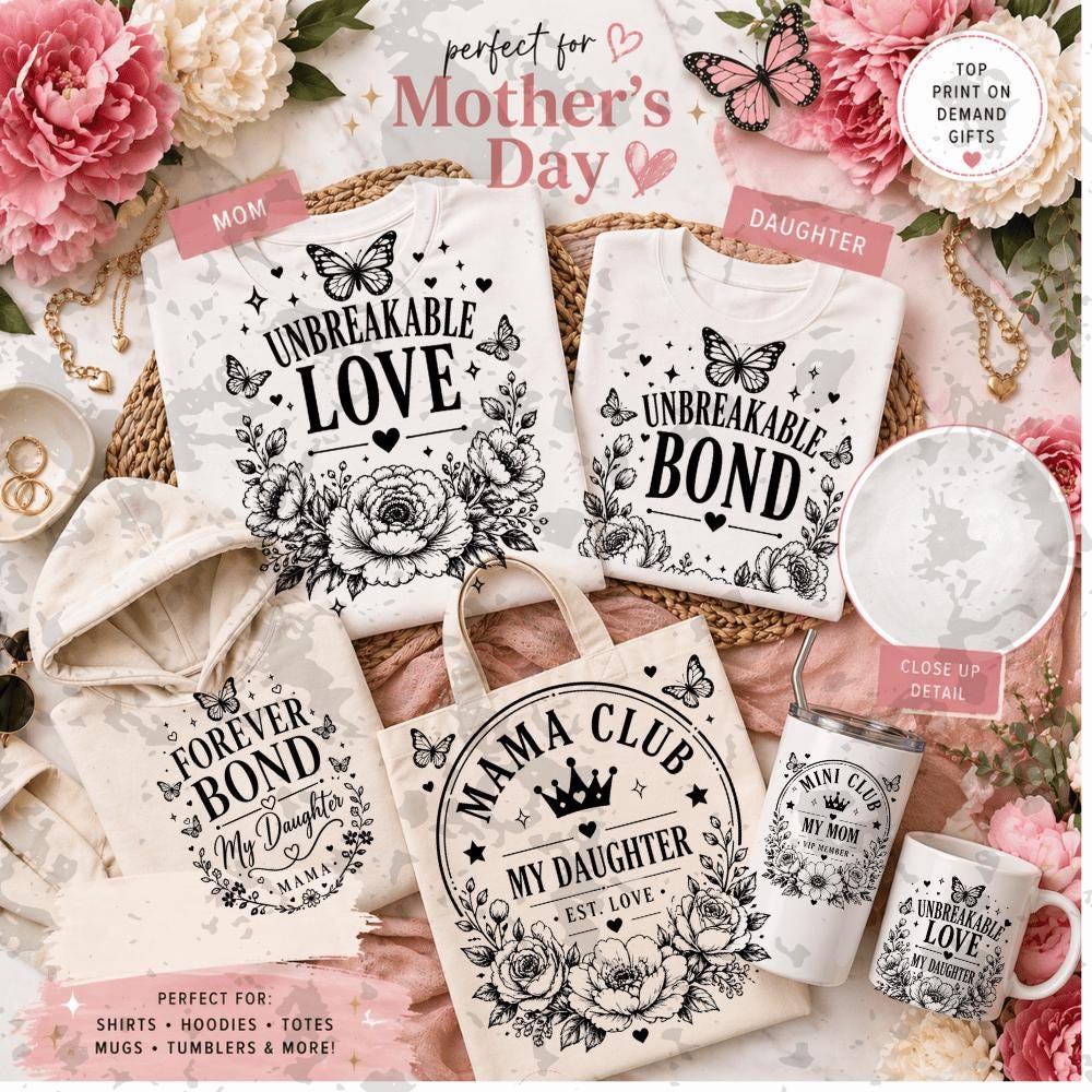 Mother Daughter PNG 10 Downloads Bundle