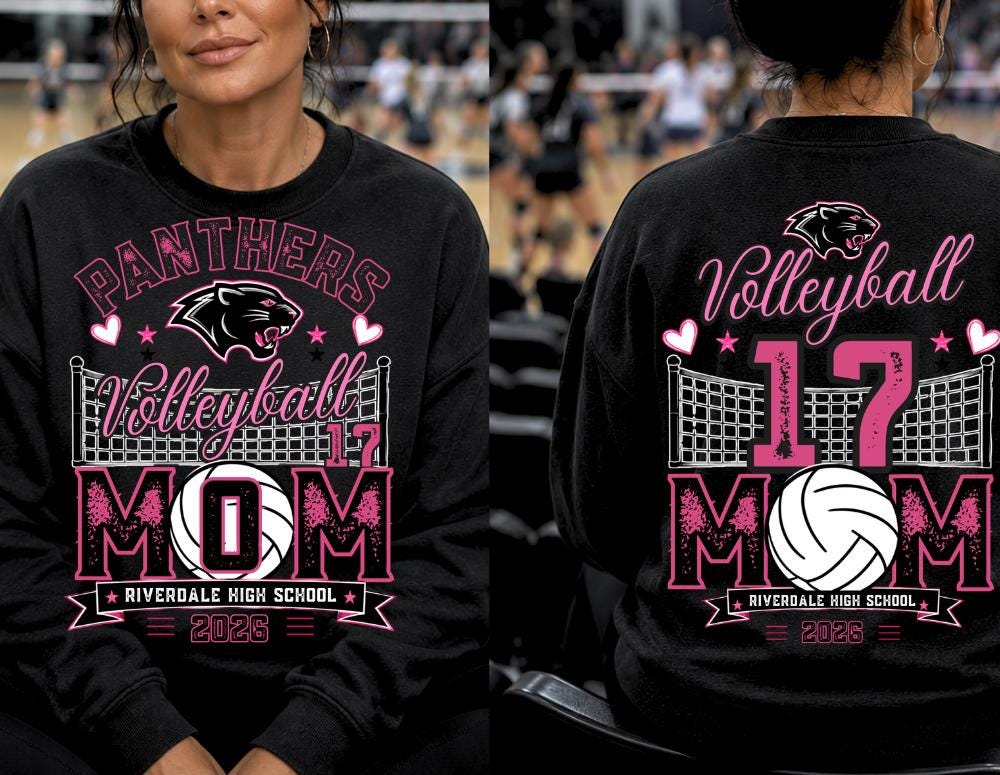 Volleyball Mom Canva Template Editable School Sports Designs Color Number Text Personalization Volleyball Sublimation Cutting Machine