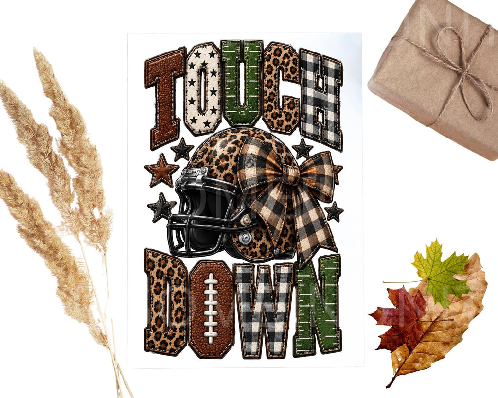 Game Day Football Png, Leopard Football Doodles, Football Mom Shirt Football Vibes Png, Touchdown Season Png, Game Day Vibe PNG Football Bow