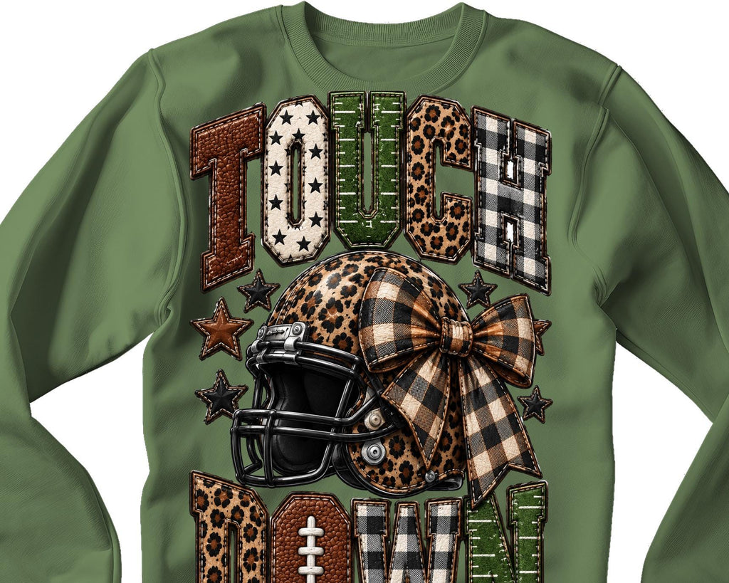 Game Day Football Png, Leopard Football Doodles, Football Mom Shirt Football Vibes Png, Touchdown Season Png, Game Day Vibe PNG Football Bow