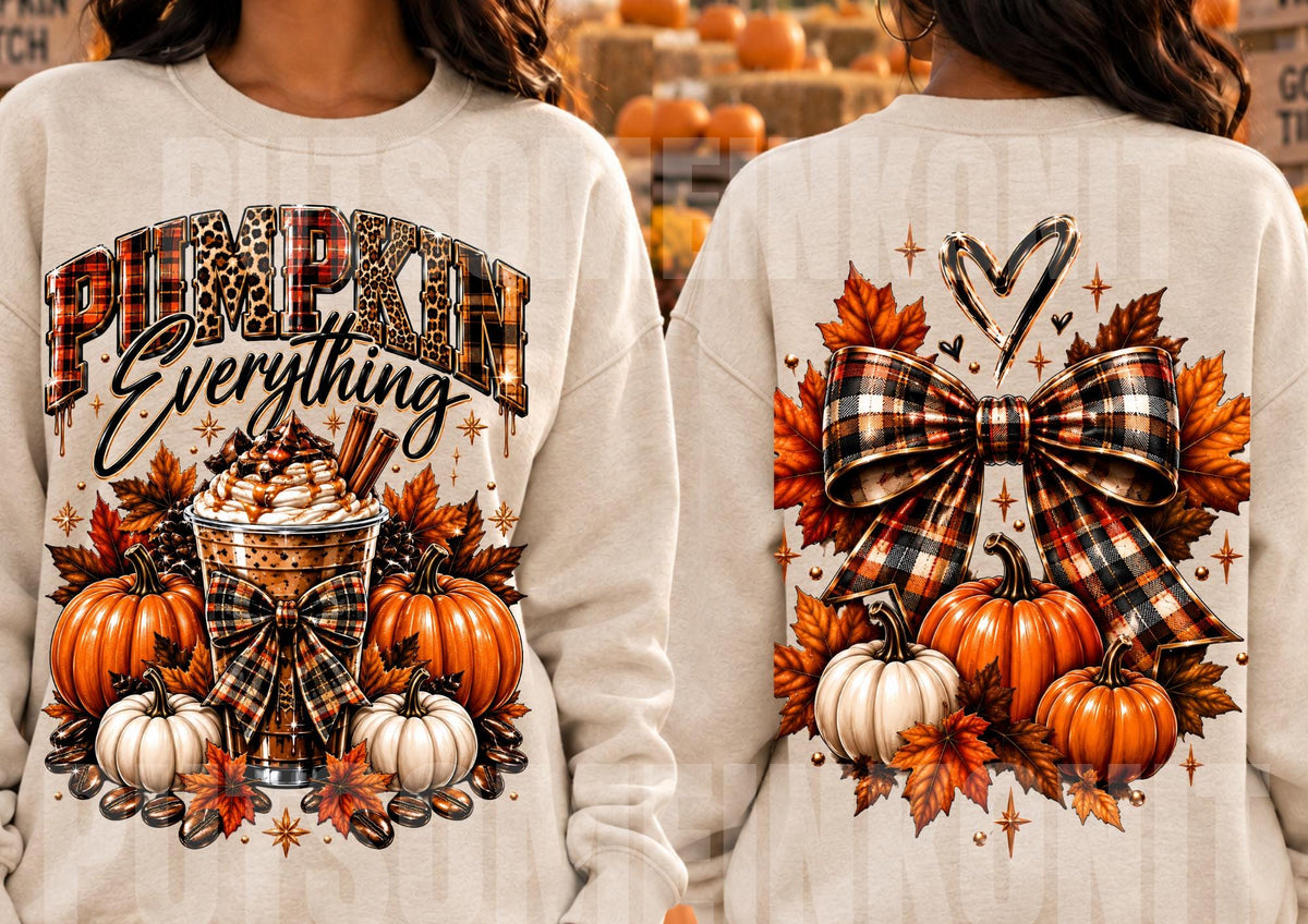 Pumpkin Coquette Bow Fall Bundle PNGs Instant Bestseller Autumn Halloween Sublimation Layered Design