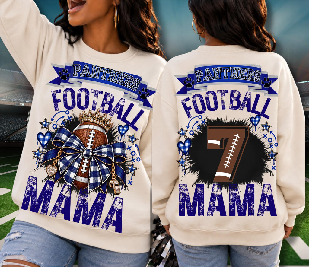 Fully Editable Football Mama Canva Template, Customizable Game Day Design (Digital Download)