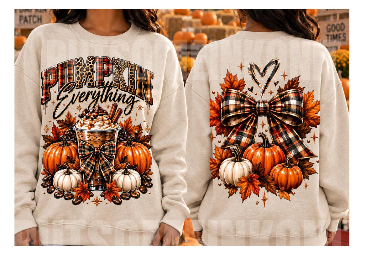 Pumpkin Coquette Bow Fall Bundle PNGs Instant Bestseller Autumn Halloween Sublimation Layered Design