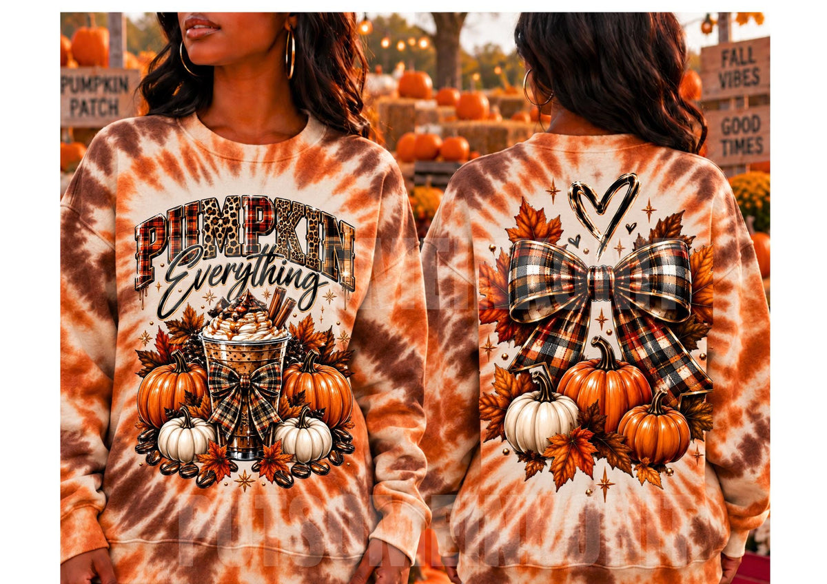 Pumpkin Coquette Bow Fall Bundle PNGs Instant Bestseller Autumn Halloween Sublimation Layered Design