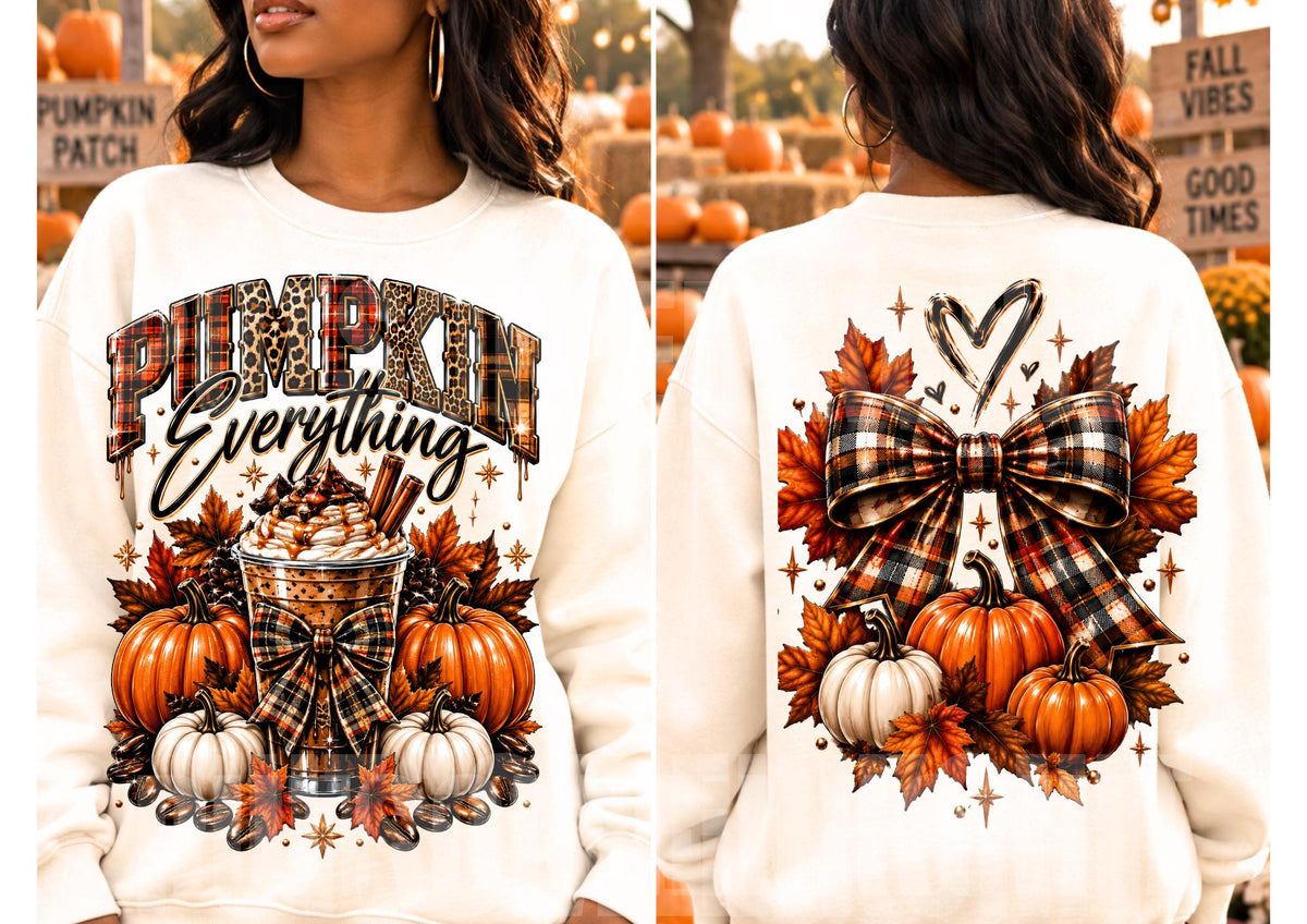 Pumpkin Coquette Bow Fall Bundle PNGs Instant Bestseller Autumn Halloween Sublimation Layered Design