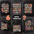 Christian Mom PNG Bundle, Retro Floral Bible Verse Designs (Digital Download)
