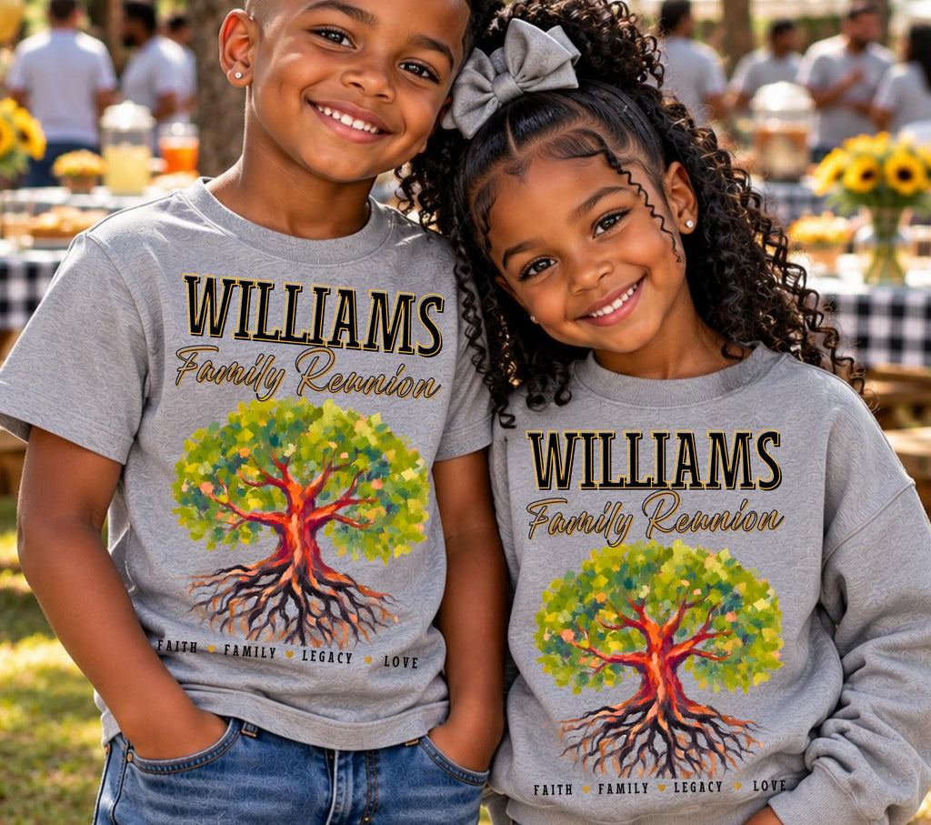 Fully Editable Family Reunion Shirt Template, Custom Family Tree Design (Digital Download)