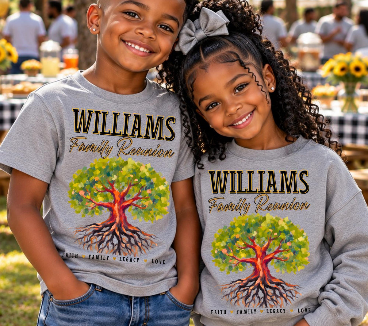 Fully Editable Family Reunion Shirt Template, Custom Family Tree Design (Digital Download)