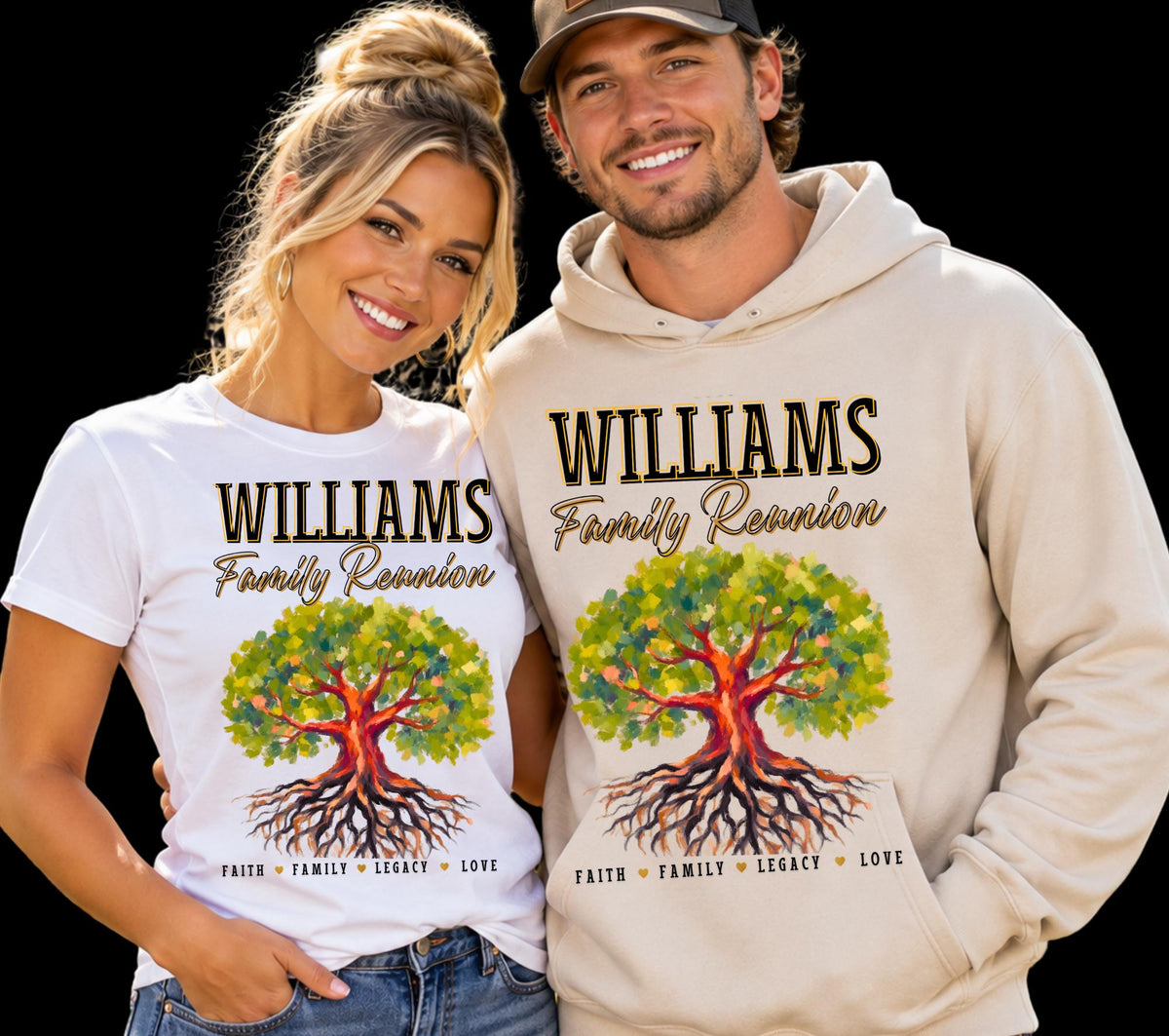 Fully Editable Family Reunion Shirt Template, Custom Family Tree Design (Digital Download)