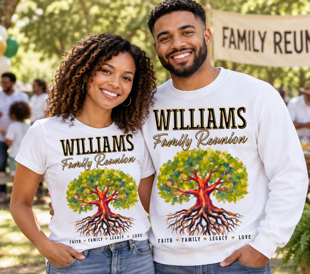 Fully Editable Family Reunion Shirt Template, Custom Family Tree Design (Digital Download)