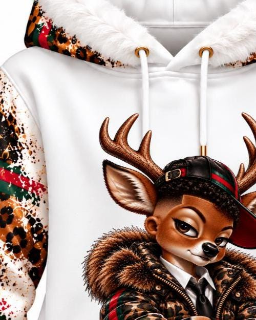 4 Afro reindeer Bundle, Christmas Family PNG, Black Family Christmas Download, Matching Family Deer Dad Mom Sister Brother Sublimation