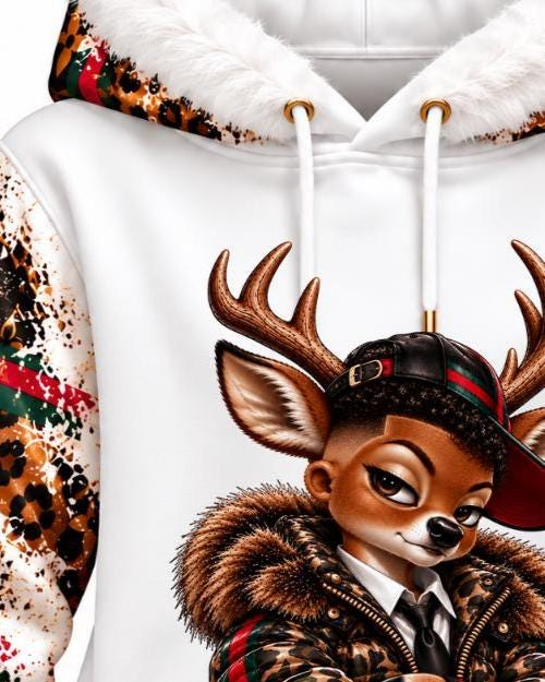 4 Afro reindeer Bundle, Christmas Family PNG, Black Family Christmas Download, Matching Family Deer Dad Mom Sister Brother Sublimation